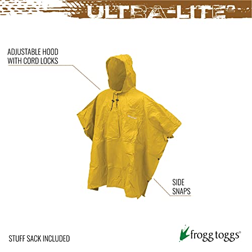 Frogg Toggs Ultra-Lite2 Adult Poncho (Men S or Women S)