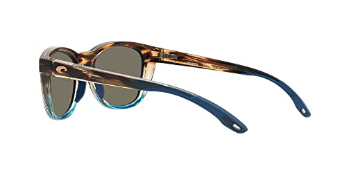 Costa Del Mar Aleta 9108 Sunglasses 910801 - Wahoo - Blue Mirror Women Round