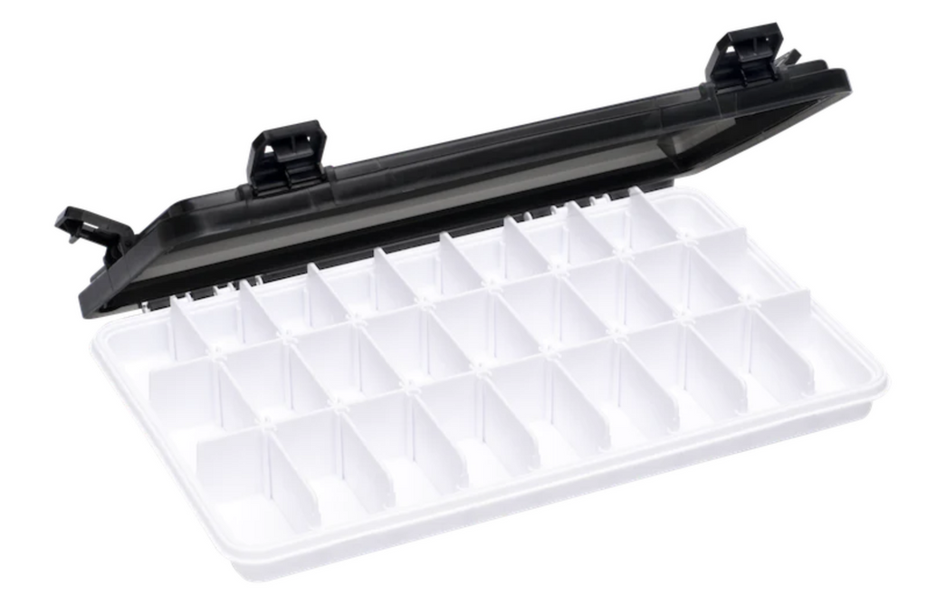 Daiwa D-Box Tackle System, 13.5in X 8.5in X 1.25in, Large Shallow, 44 Compartments, Recycled Plastic Construction, D-BOXLS