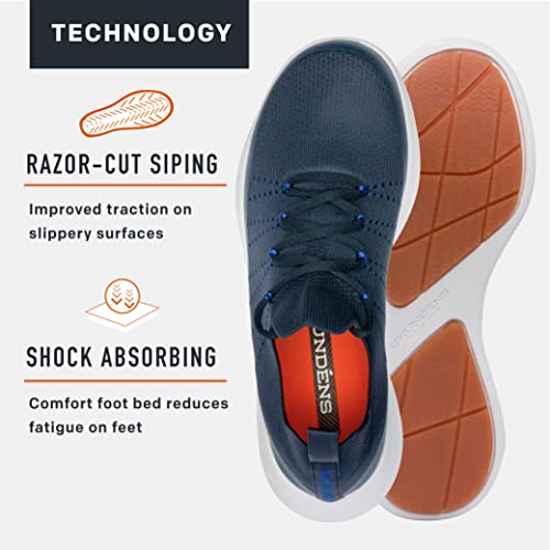 Grundens Sea Knit Boat Shoe Navy - UK 10 / EU 44