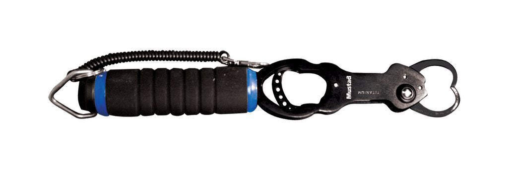 Mustad Aluminum 12" Lip Grabber Fish Grip with Scale, 50 Lb.