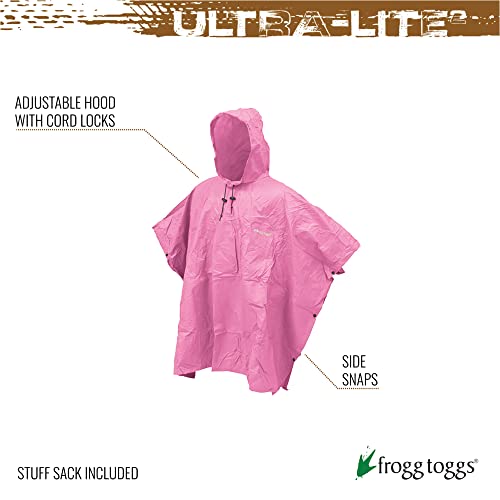 Frogg Toggs Ultra-Lite2 Poncho, One Size, Pack of 1