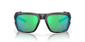 Costa Del Mar King Tide 8 9111 Sunglasses 911102 - Black - Green Mirror Men Rectangle