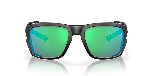 Costa Del Mar King Tide 8 9111 Sunglasses 911102 - Black - Green Mirror Men Rectangle
