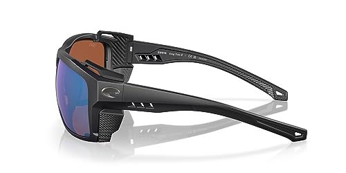 Costa Del Mar King Tide 8 9111 Sunglasses 911102 - Black - Green Mirror Men Rectangle