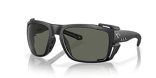 Costa Del Mar King Tide 8 Polarized 911104 Men's Sunglasses Black Size 60