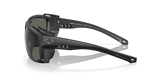 Costa Del Mar King Tide 8 Polarized 911104 Men's Sunglasses Black Size 60