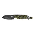 TRUE Nekkid Fixed Blade Knife, 2.4in, 3Cr13 Stainless Steel, Sheepsfoot, Paracord Wrapped Handle, Black, TRU-FXK-1020