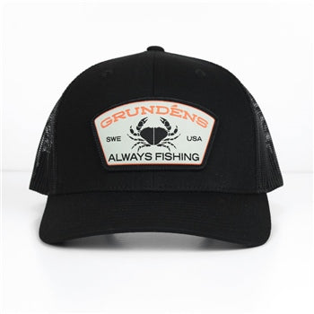 Grundens Always Fishing Trucker Black - One Size