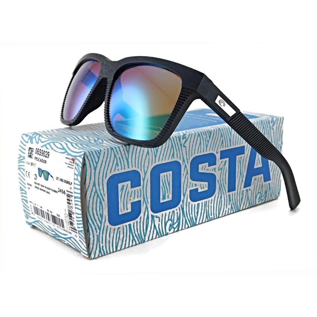 Costa Del Mar Pescador 9029 Sunglasses 5517-140 Green Mirror