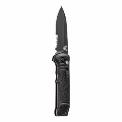 Benchmade Casbah AUT Drop Point Serrated Black Grivory 4400SBK