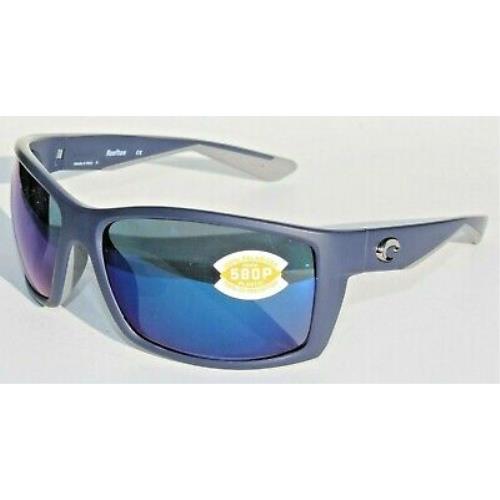 Costa Reefton 580P Polarized Sunglasses, in Matte Blue Frame/Blue Mirror Lens | by West Marine