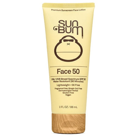 Sun Bum Sunscreen Face Lotion SPF 50, 3 Fl Oz