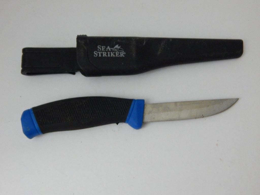 Sea Striker 4 Bait Knives W/Sheath Straight Blade 24Pc Display, SS45BK-24
