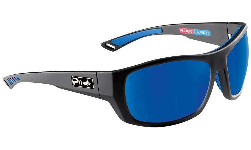 Pelagic Pursuit Sunglasses - Matte Black/Blue Mirror