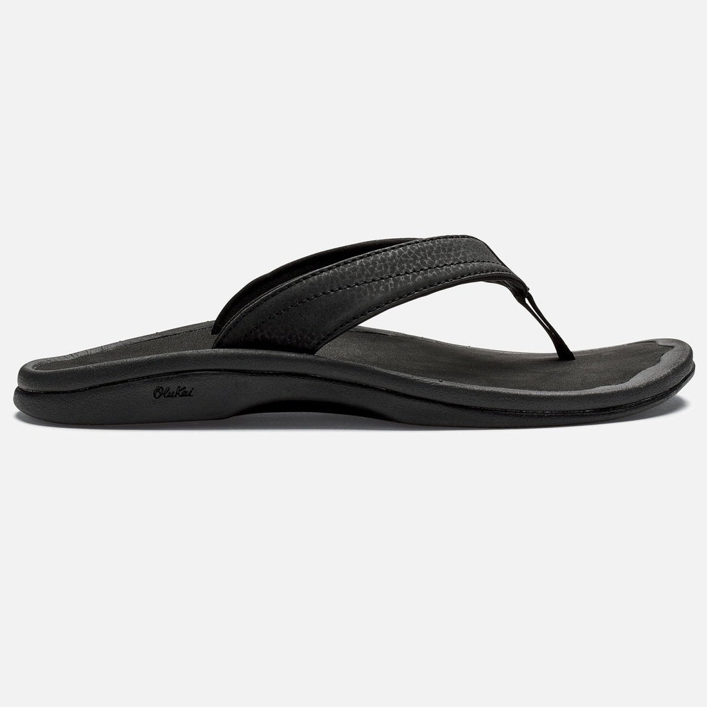 Olukai Women's Ohana Black Black Flip-Flop - 9