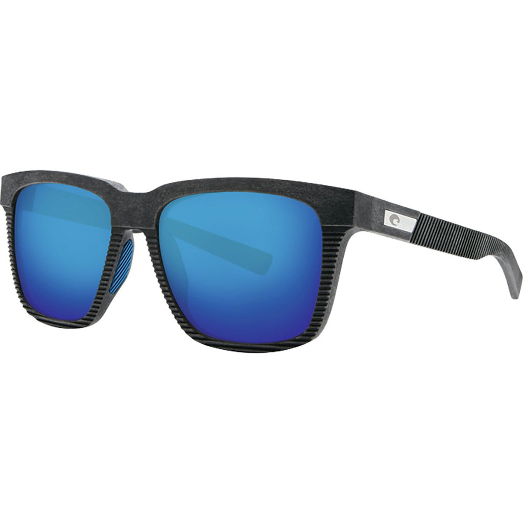Costa Pescador 580G Polarized Sunglasses, Net Gray/Blue Mirror