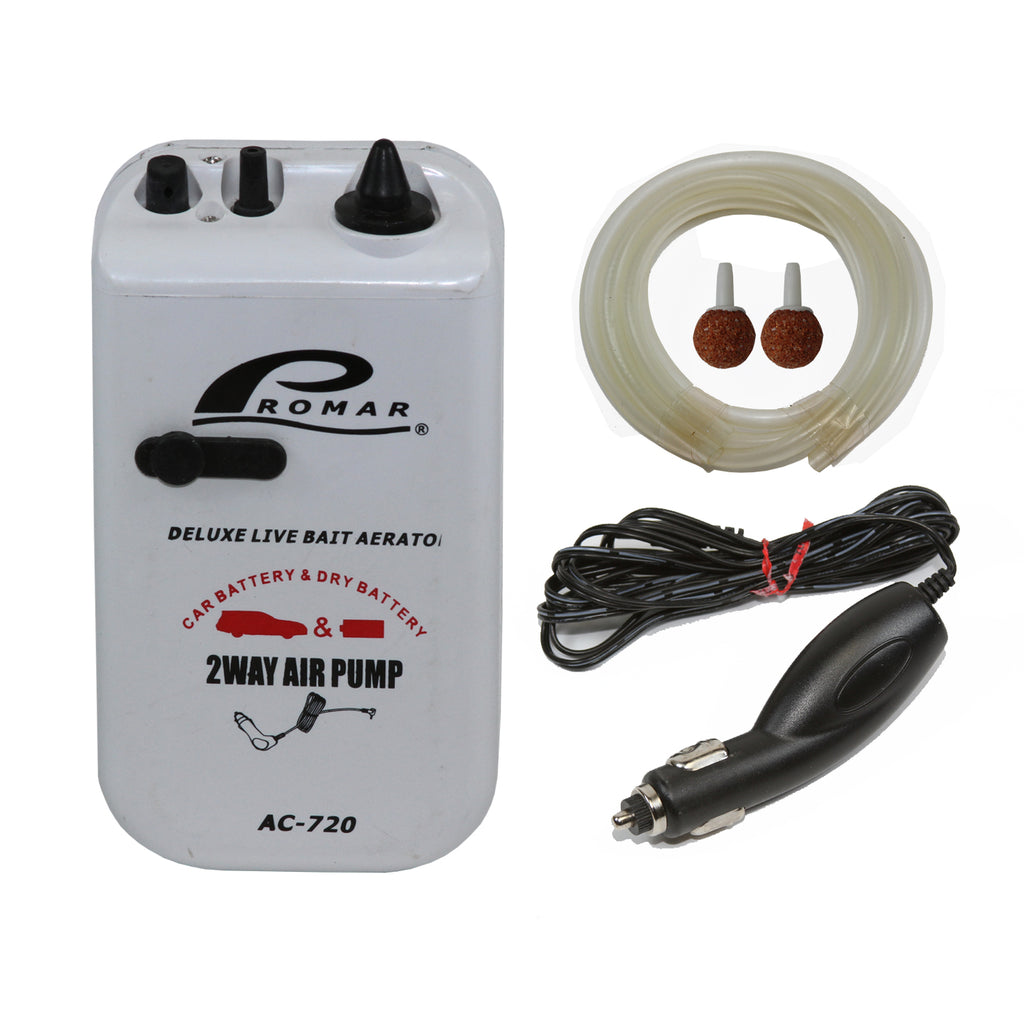 Promar Aerator Deluxe 2-Speed Uses 2D Batt. Car Adapter Included, AC-720