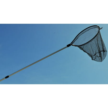 Joy Fish Landing Net 22  X 24  Hoop 4 5  -8  Handle Telescoping Black