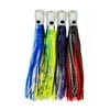 Rite Angler 11″ Chugger Jet Head Trolling Lures Set of 4 Teasers in Carrying Case for Saltwater Offshore Big Game Fishing