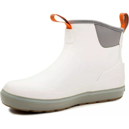 Grundens Mens Deck-Boss Ankle Boot  White Sqall  Size US M 10