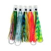 Rite Angler 11″ Chugger Head Trolling Lures Set of 5 Jet Head Teasers in Carrying Case for Saltwater Offshore Big Game Fishing